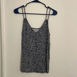 LOFT Blue Floral Tank